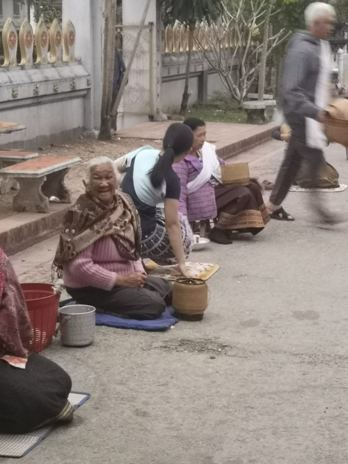 Alms giving Luang Prabang